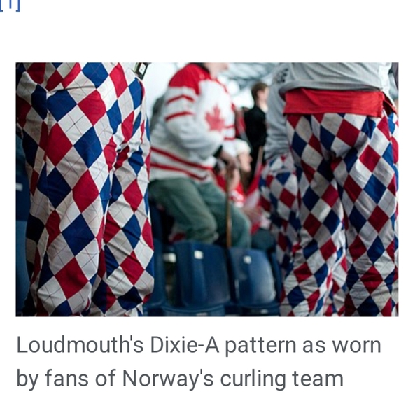 Loudmouth Harlequin Golf Pants Diamond Dixie Print 40×32 - Picture 3 of 8